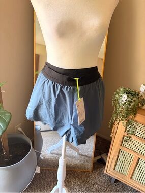 Craft Women's Athletic Shorts - Slate Blue with Black Waistband